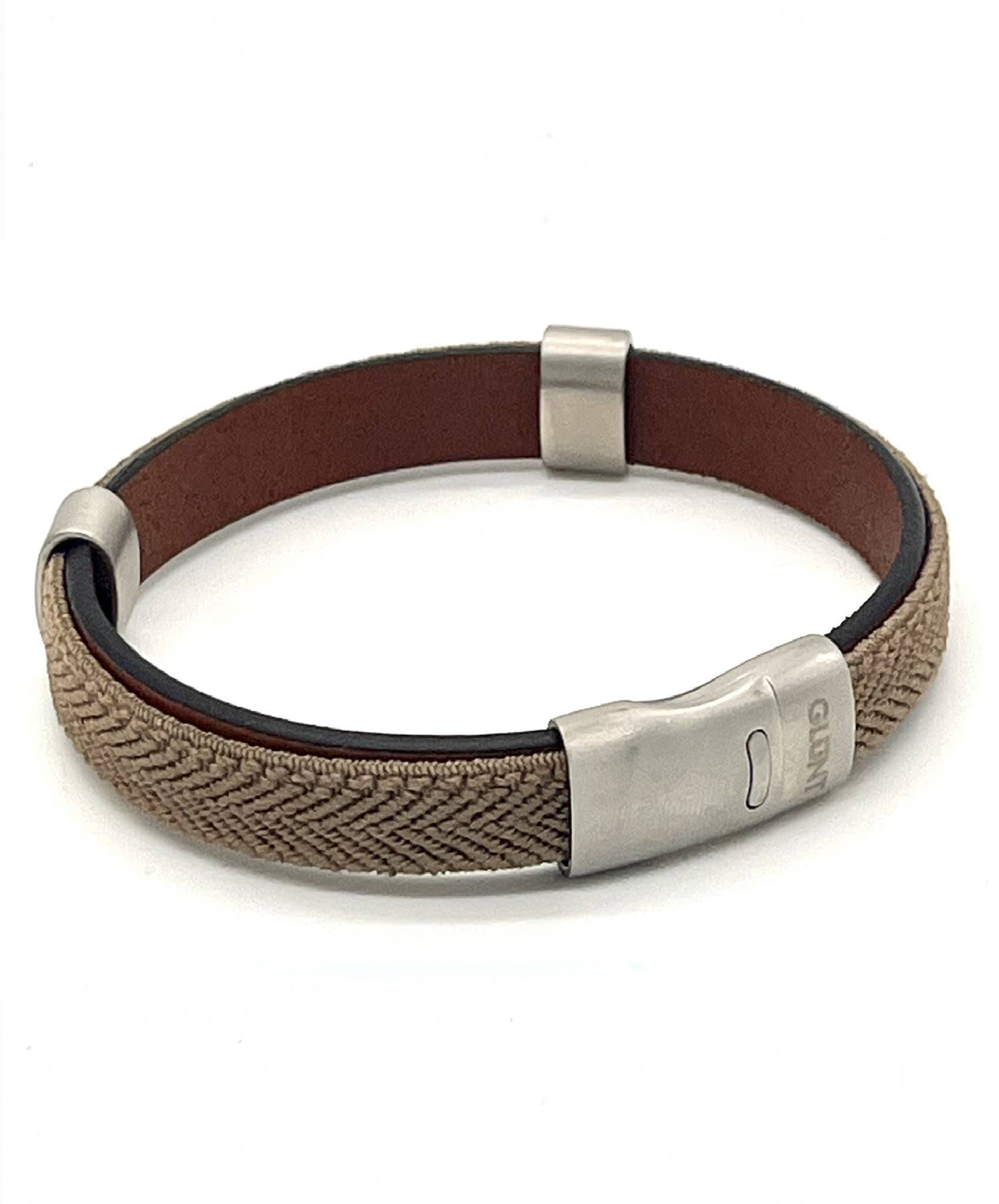 GLUNT - Wholesale Bangle Bracelet - SKS CAMEL - CAMEL LEATHER