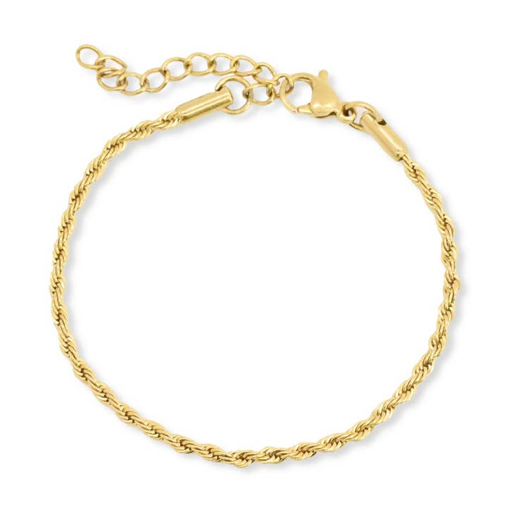 BILLIE THIN ROPE CHAIN BRACELET for wholesale by MAI DESIREE