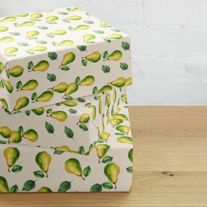 Pear Fruits Wrapping Paper for wholesale by Wishbrush