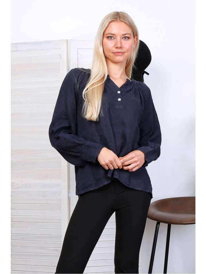 LÉA & LUC – wholesale Blus - Dam – Blus i 100 % linne REF.792314