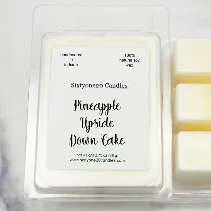 Sixtyone20 Candles - Wholesale Wax Melt - Pineapple Upside Down Cake Wax Melt ~ 100% Soy0