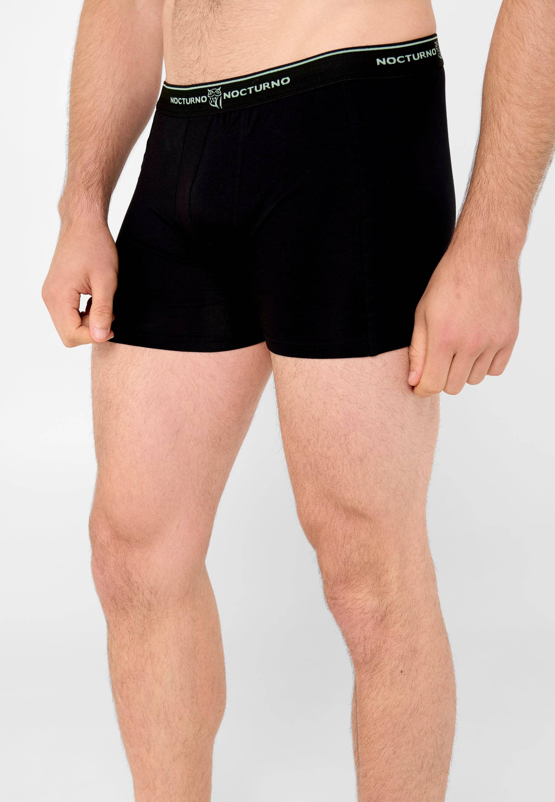 Blank Pack 2 Solid Knit Boxer Shorts White/Black - White 7700 for wholesale on Faire0