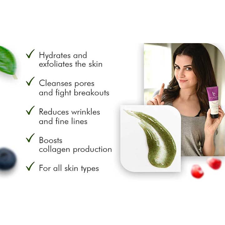 Beauty By Earth - Wholesale Facial Exfoliant/Scrub - Exfoliating Face Scrub & Wash 4oz (2 in 1)2