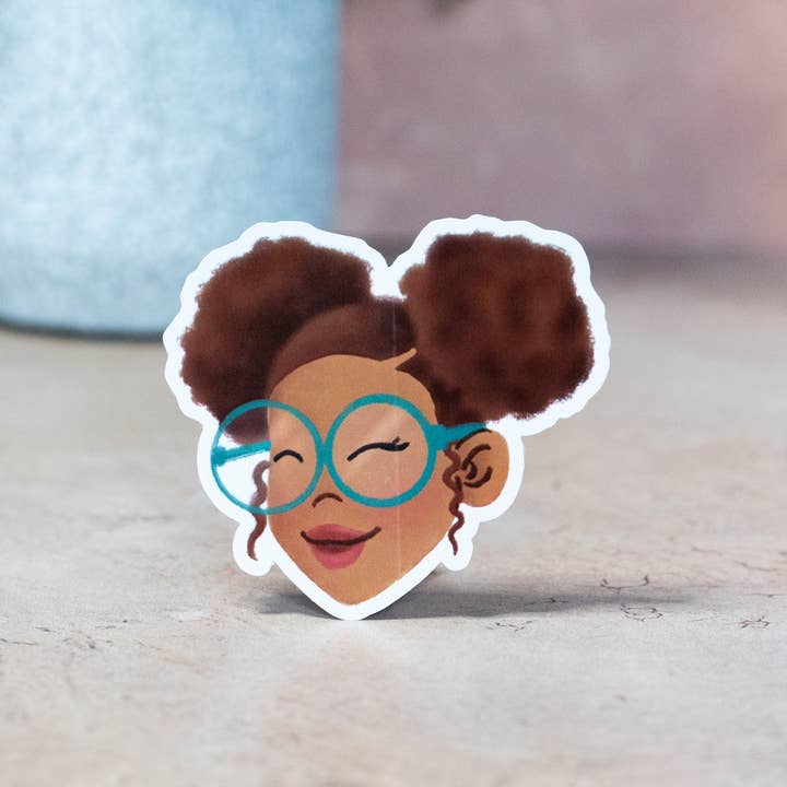 Pounded Yam Productions - Wholesale Sticker - Black Girl Hairstyles Stickers: Afro Puffs2