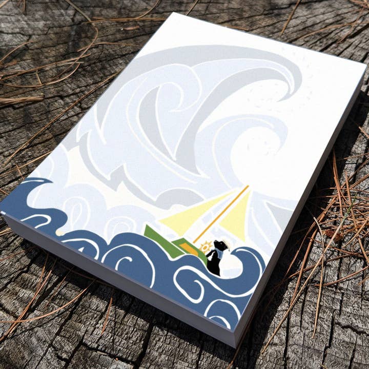 Bloco de notas do Cachorrinho Velejador por atacado de Soijen Illustrations