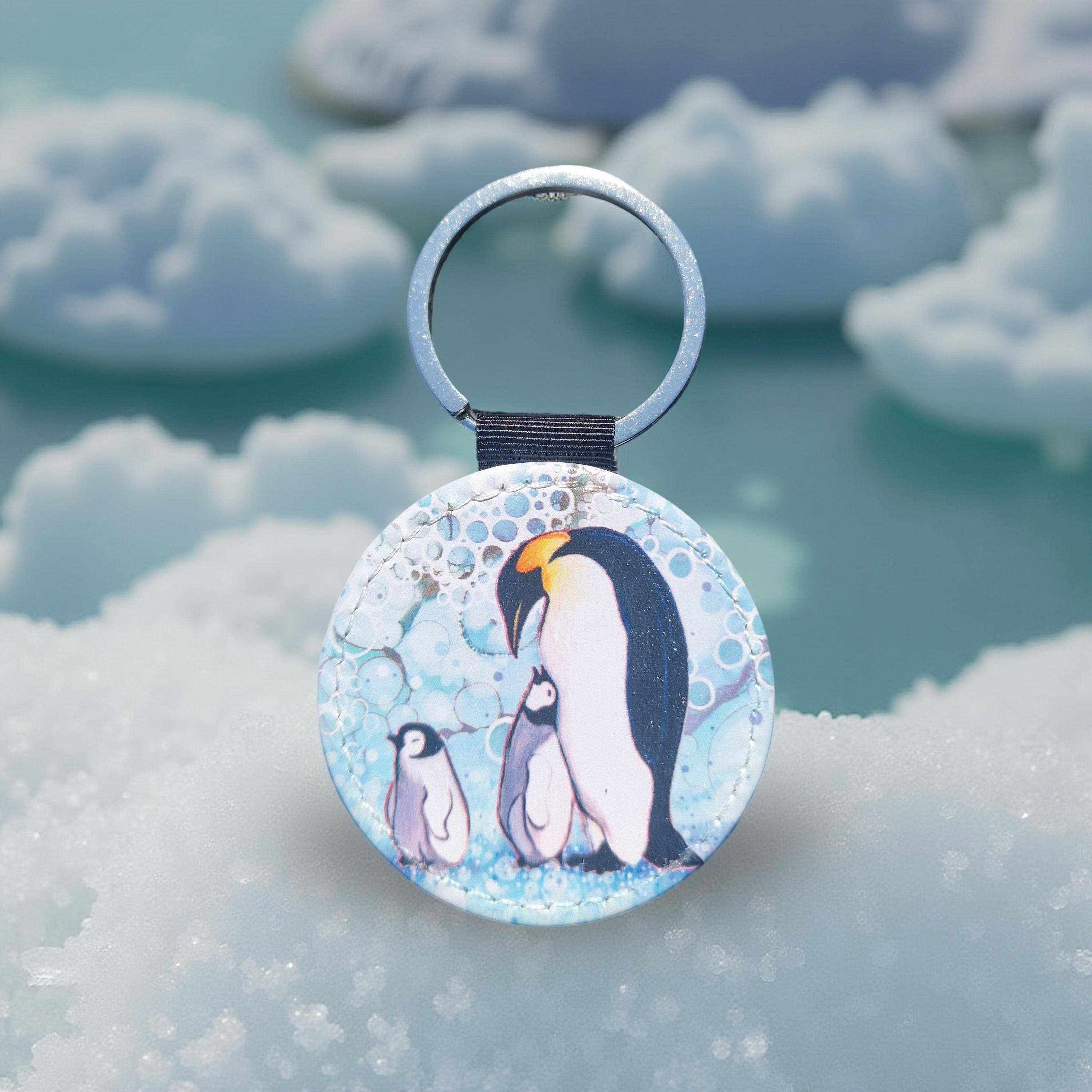 By Jo Crafts – wholesale Keychain – Unisex – 41-KR -Penguin Faux Leather Keyring4