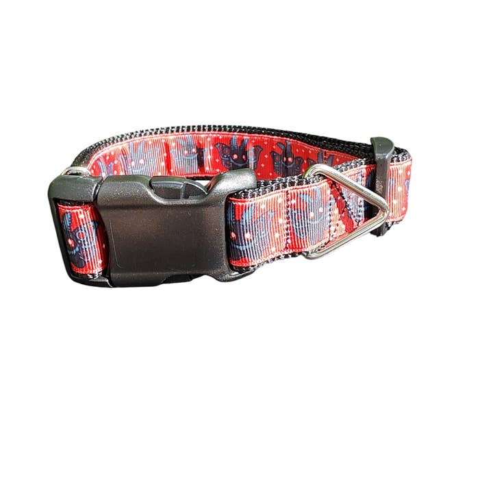 Doot's Pet - Collars For A Cause - Wholesale Pet Collar - Dog - Mothman Cryptid Nylon Dog Collar1