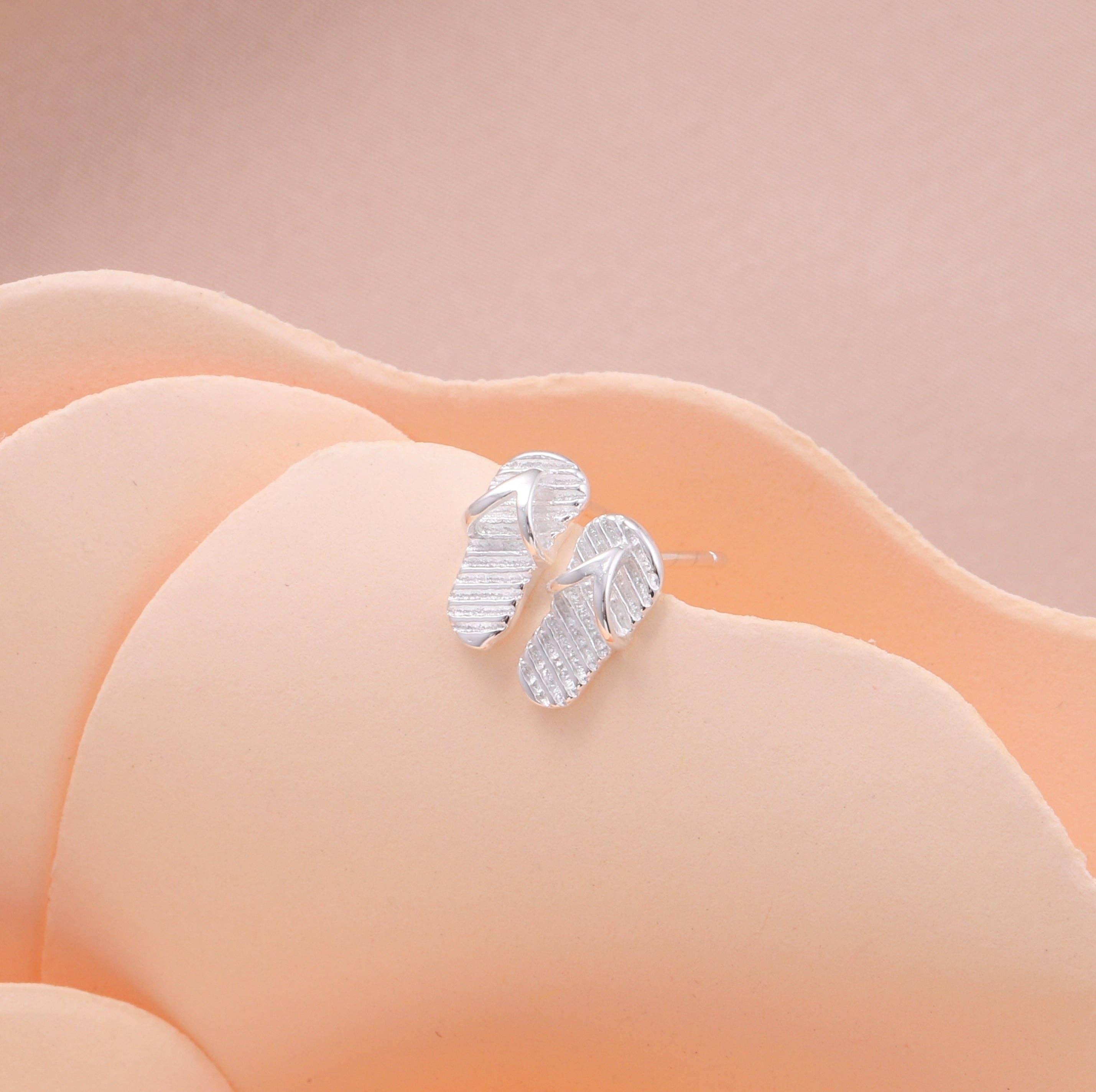 Attic creations – wholesale Stud/post earrings – TT71024 THE BEACH BEBE  Flipflop earrings1