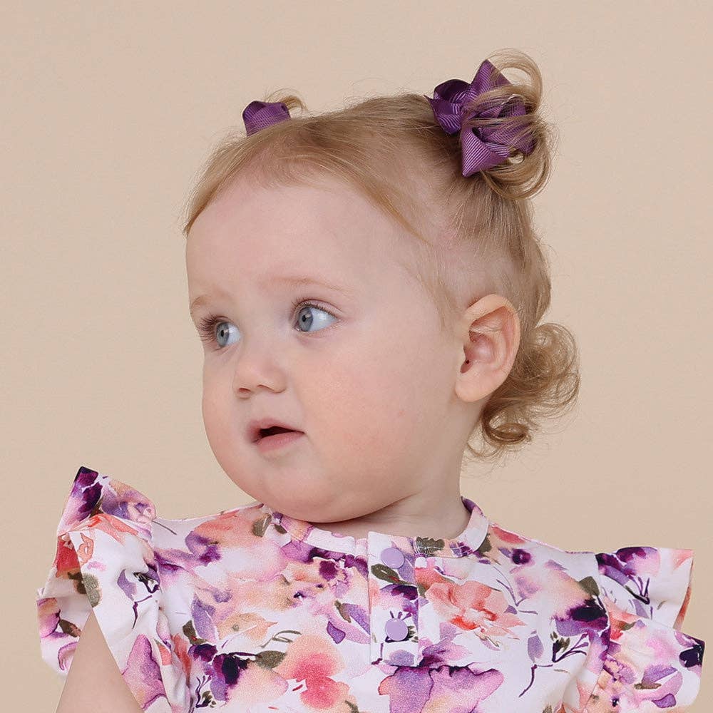 Snuggle Hunny - Vente Pince à cheveux – enfant - Pinces à cheveux queue de cochon en mûrier - Paire2