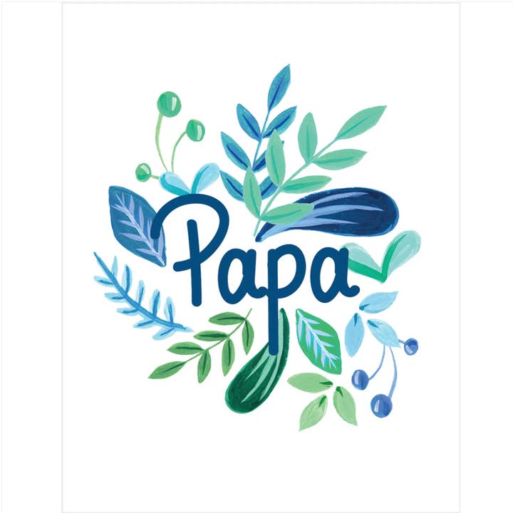 Paige & Willow - Wholesale Father's Day Card - Papa Illustrated Father's Day Card1