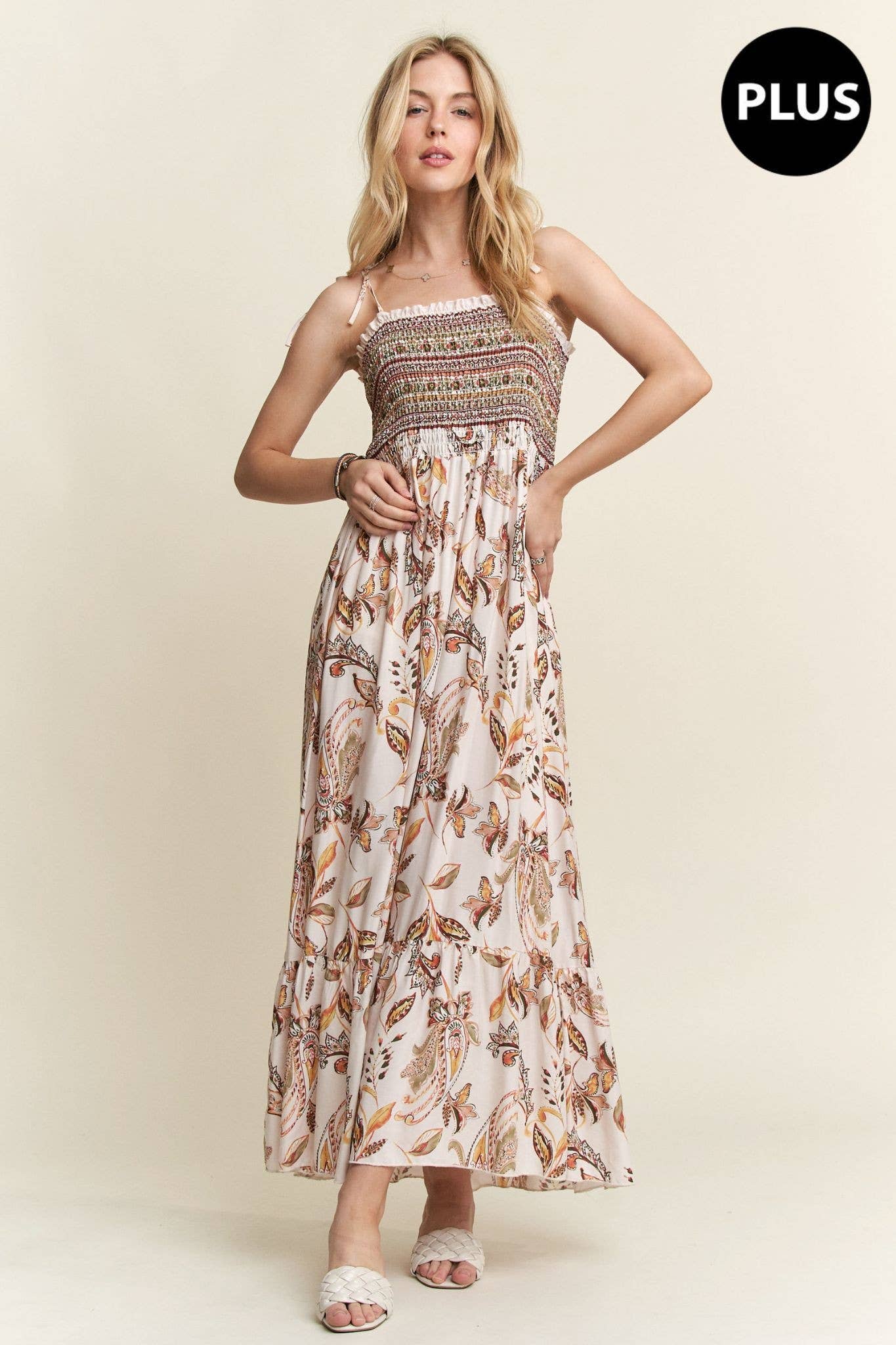 ADORA LA - Wholesale Dress - Women's - D7501MMX - TIE SHOULDER MAXI DRESS4