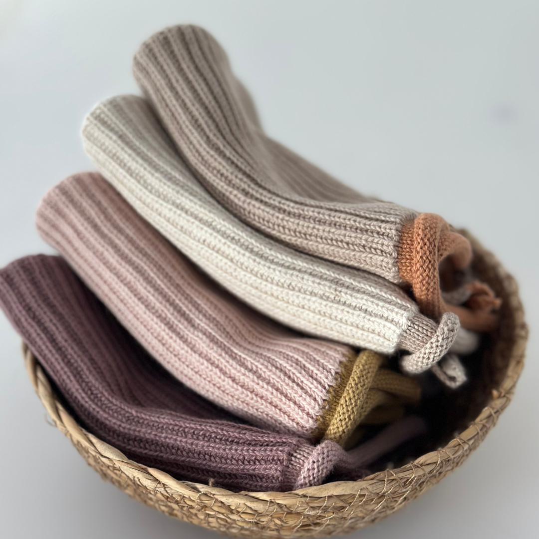 Aspegren Denmark – Engroshandel Køkkenhåndklæde – Opvaskeklud i økologisk bomuld - Strikket ripple i birkefarve5