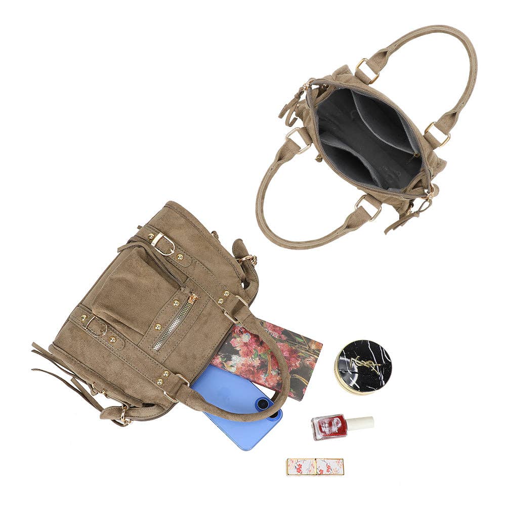 Gallantry – wholesale Shoulder bag – women's – Skyla Small Golden Suede28