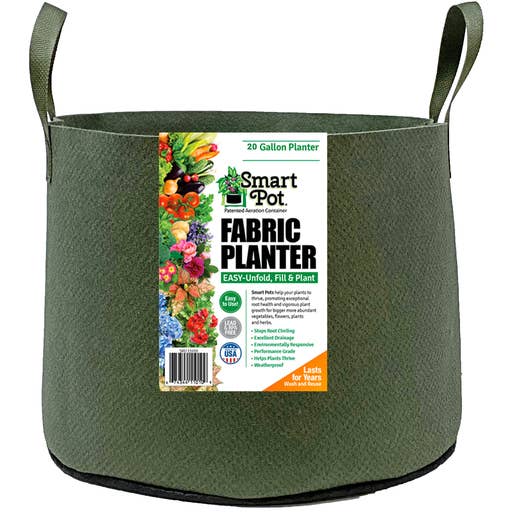Smart Pots - Wholesale Plant Pot - Forest Green Smart Pots 20 Gallon: Tomato & Melon Grower
