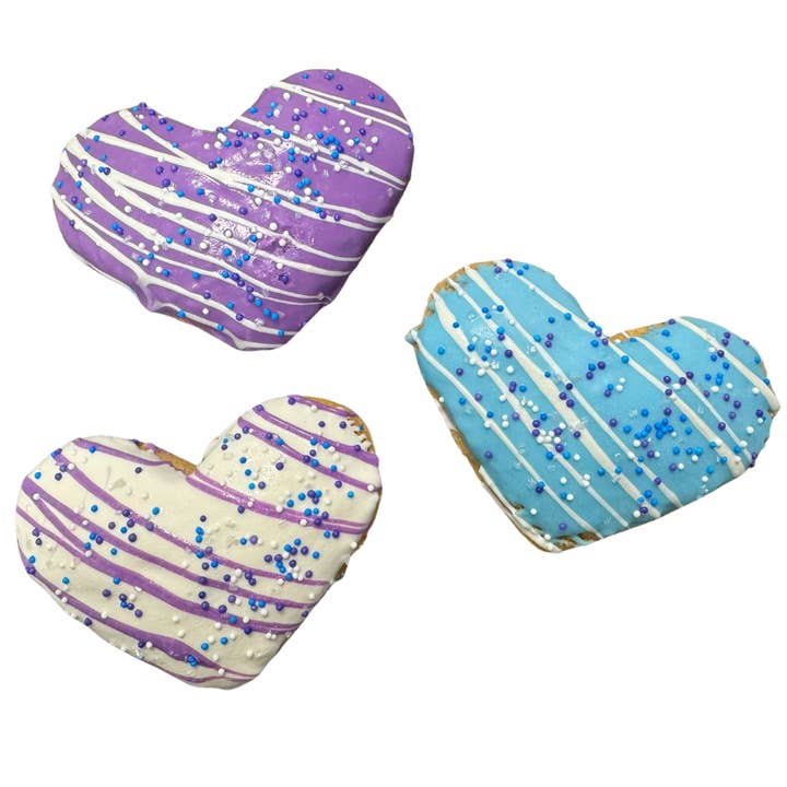 K9 Granola Factory - Wholesale Pet Treats - Dog - Gourmet Cookies, 3" Jumbo Heart Dog Treat, Winter 4 pack1