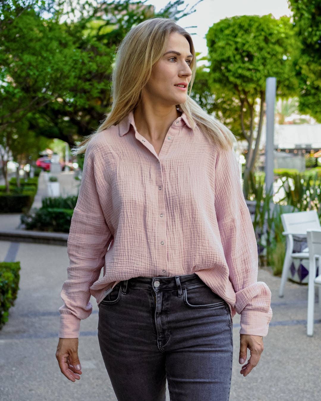 hutch&putch - Wholesale Blouse - Women's - Oversized Muslin Blouse "Maja"12