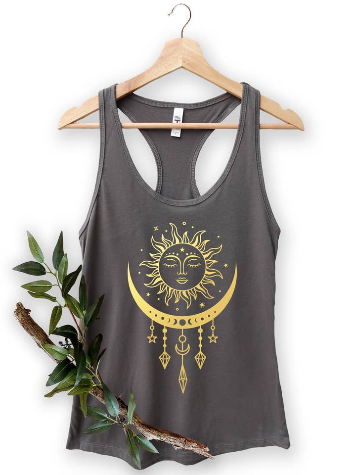 Celestial Sun Tank Top - Spiritual & Yoga Apparel for wholesale by Best Life Apparel
