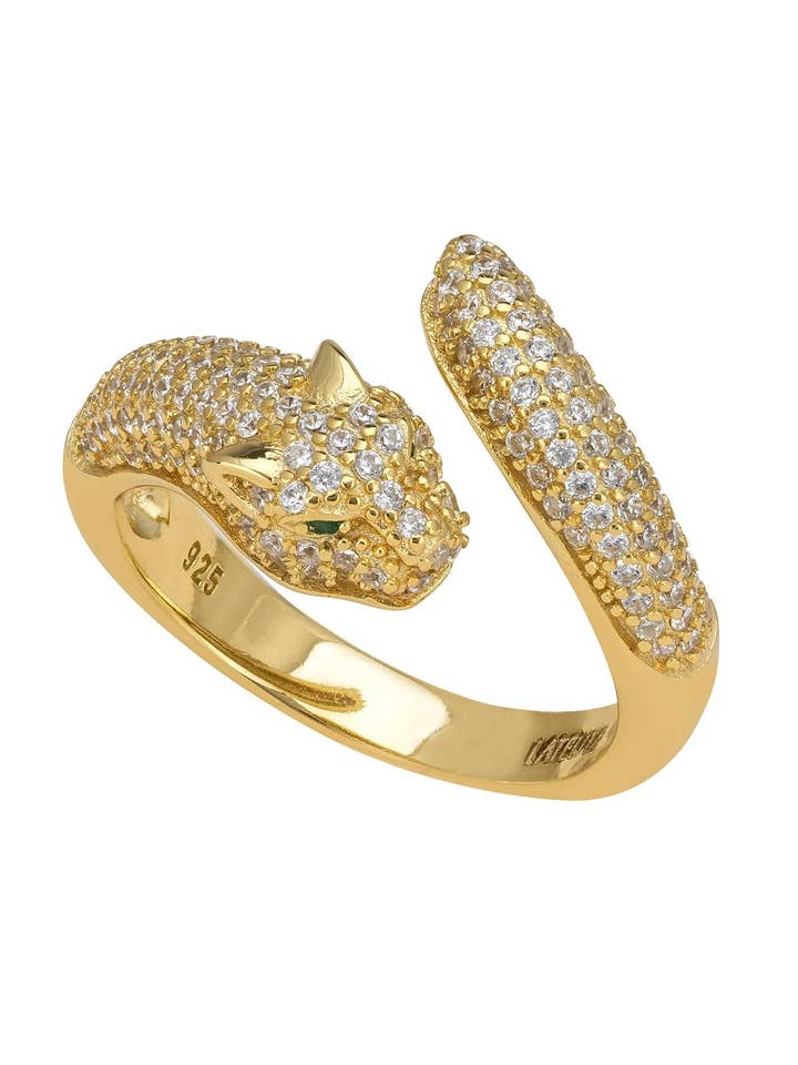 Jaguar Cocktail Ring Gold for wholesale by Latelita