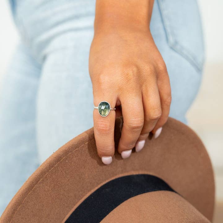 Moss Agate Rings - Multiple Sizes and other Purchase Wholesale moss agate ring. Free Returns & Net 60 Terms on Faire trending on Faire.