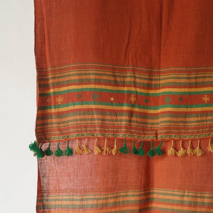 Annahmol - Wholesale Scarf - Unisex - Organic Indigenous Woven Cotton & Natural Dye Scarf47