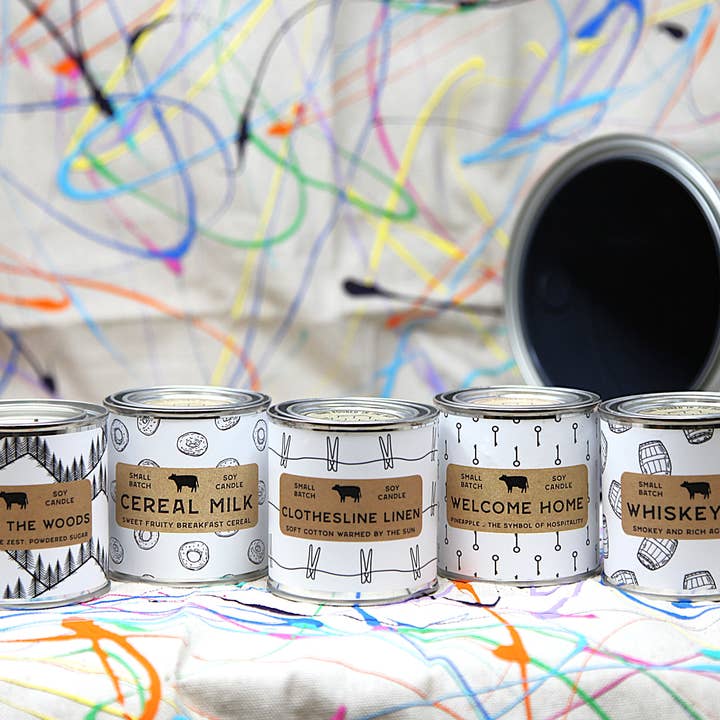 Milk Reclamation Barn - Wholesale Jar/Filled Candle - Paint Can Candle - 6.5 oz7