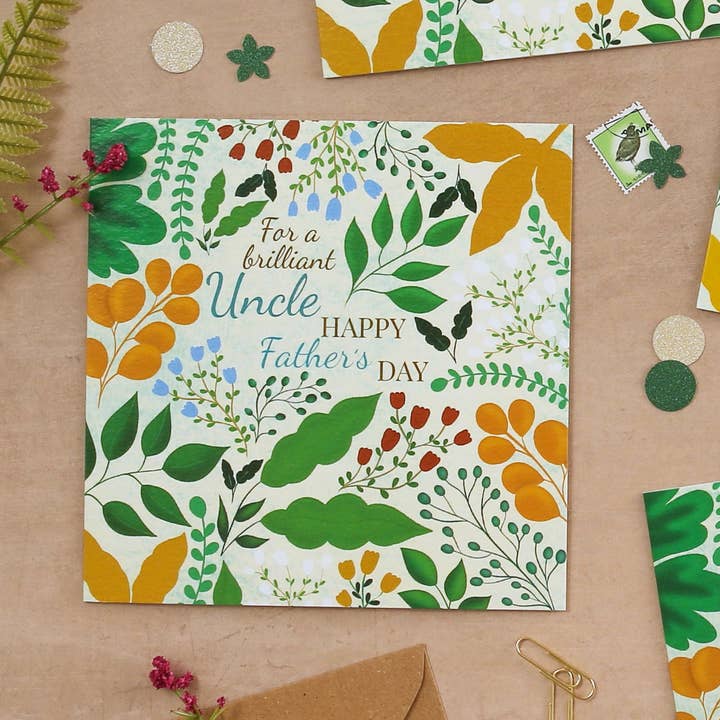 Uncle Nature Inspired Father's Day Card for wholesale by Rainee Collections