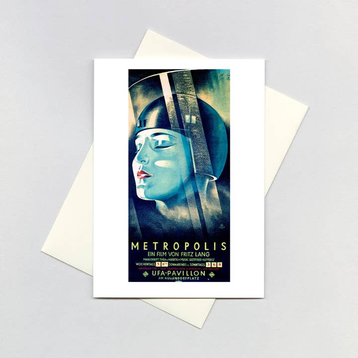 Metrópolis - Cartão de Cartazes Filme Retro por atacado de Laughing Elephant