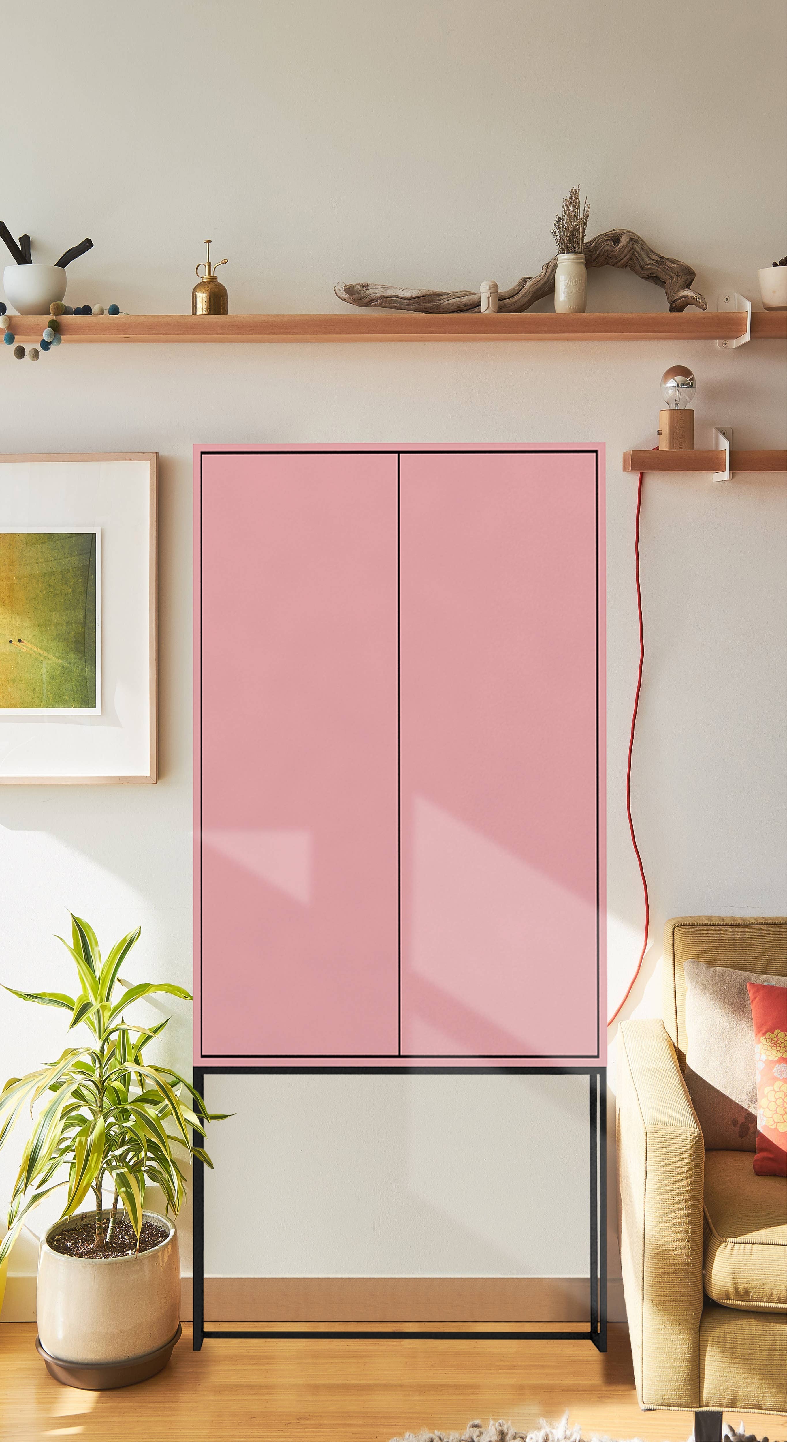 Really Nice Things - Wholesale Cabinet - Pink MDF sideboard cabinet with 2 doors10