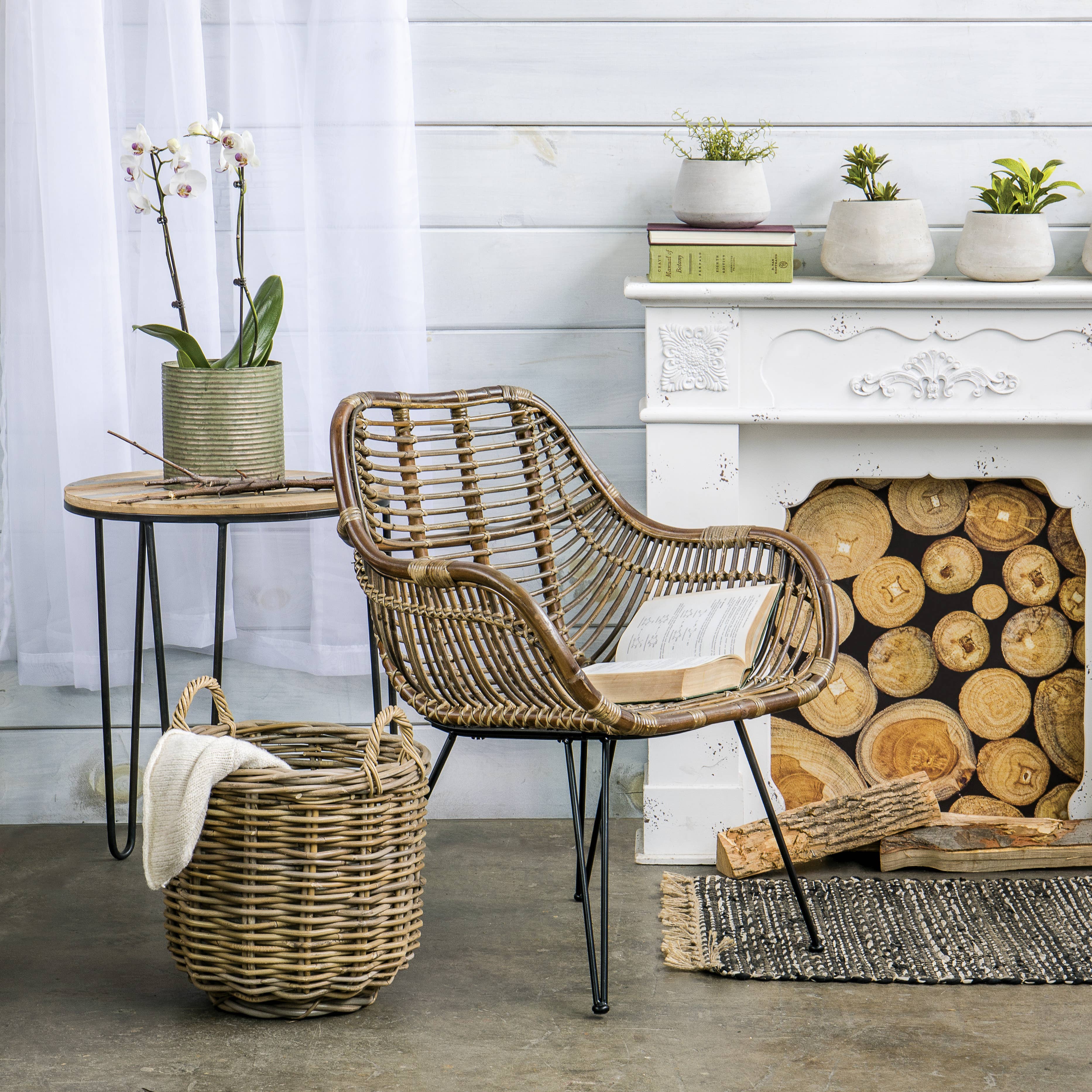 Willow Group - Wholesale Basket - S/3 RD RATTAN STORAGE SH-KUBU1