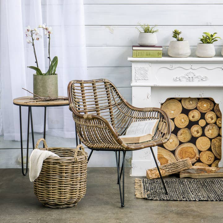 Willow Group - Wholesale Basket - S/3 RD RATTAN STORAGE SH-KUBU1