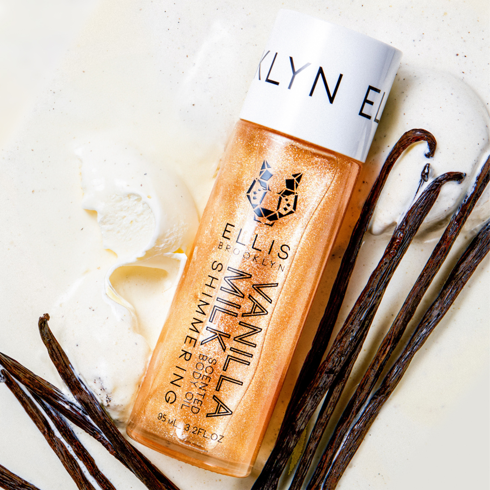 Ellis Brooklyn - Wholesale Bath/Body Oil - VANILLA MILK SHIMMERING SCENTED BODY OIL1