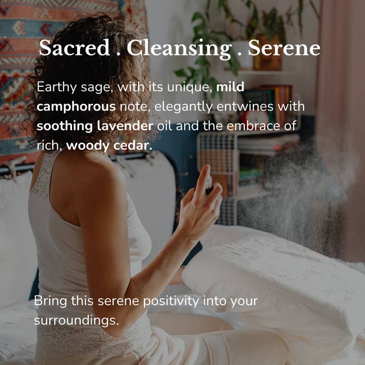 Calmveda Incense & Aromatherapy - Wholesale Wierrookspray - Witte salie spray voor bescherming - smudge spray (165 ml)2