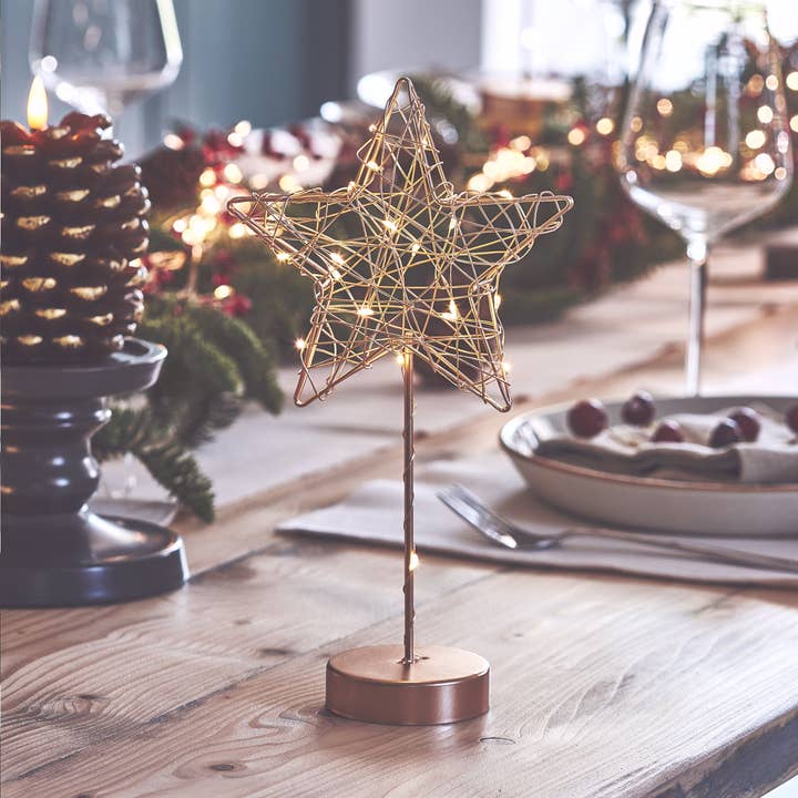 Lightstyle London - Wholesale Christmas Decoration - Table Wire Star2