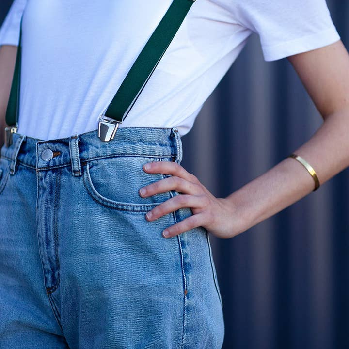 Suspenders XS 100 cm Red Cross for wholesale by Les Bretelles De Léon