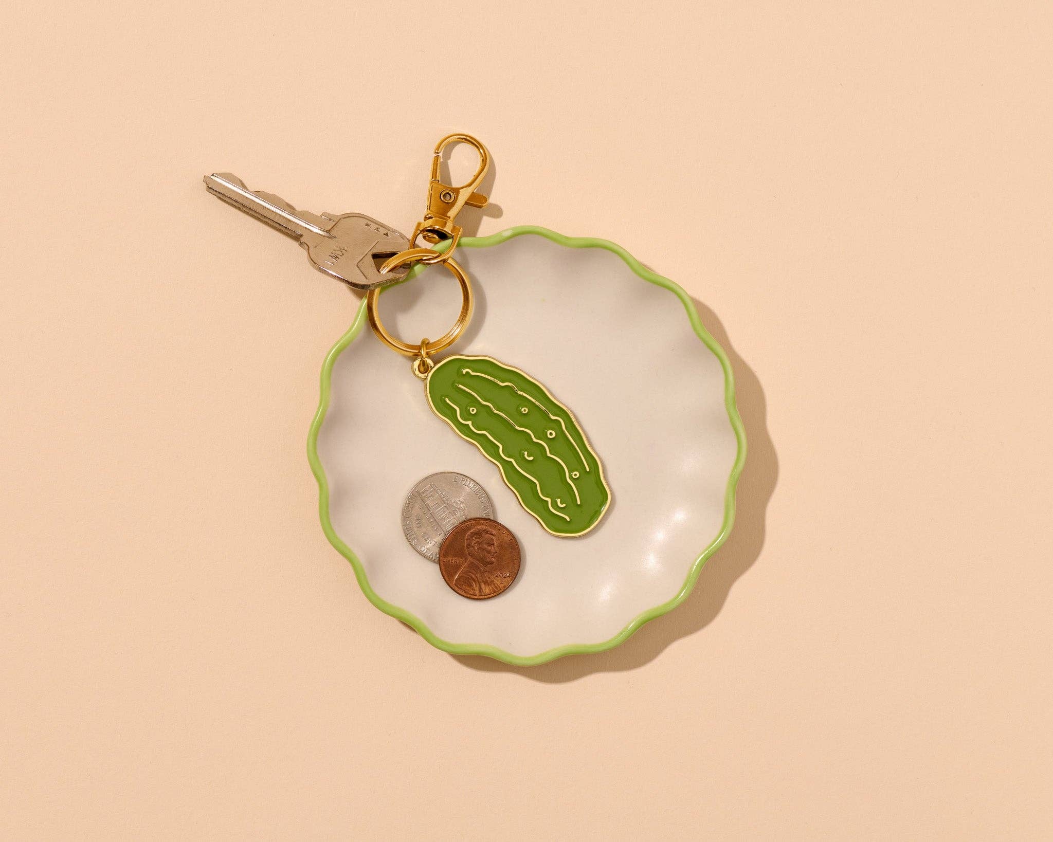 And Here We Are - Wholesale Keychain - Unisex - Pickle Enamel Keychain & Bag Charm - Food, Snack, Vegetable, Garden - Stocking stuffer, Holiday, Gift Guide2
