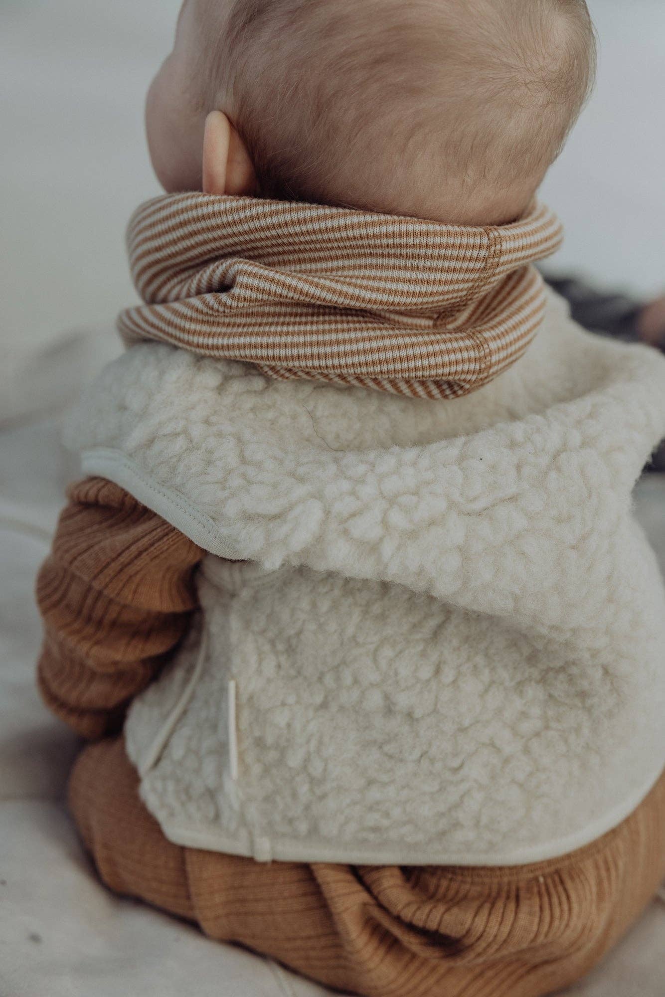 Finch & Fable - Wholesale Outerwear Vest - Kids - Wool Sherpa Vest - Milk2