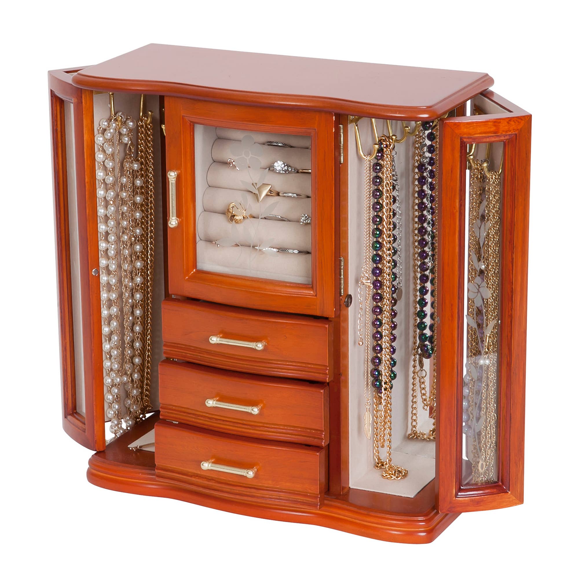 Mele and Co - Wholesale Jewelry Box/Organizer - Mele and Co Richmond Wooden Jewelry Box0