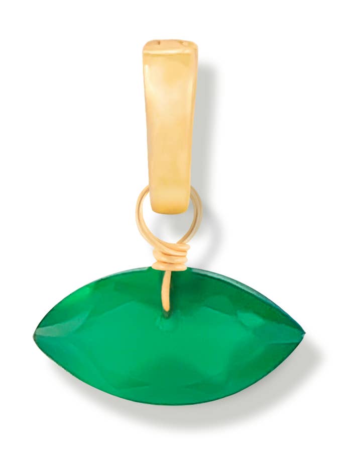 Charme Duo Marquise en Onyx Vert pour la vente par Iggi