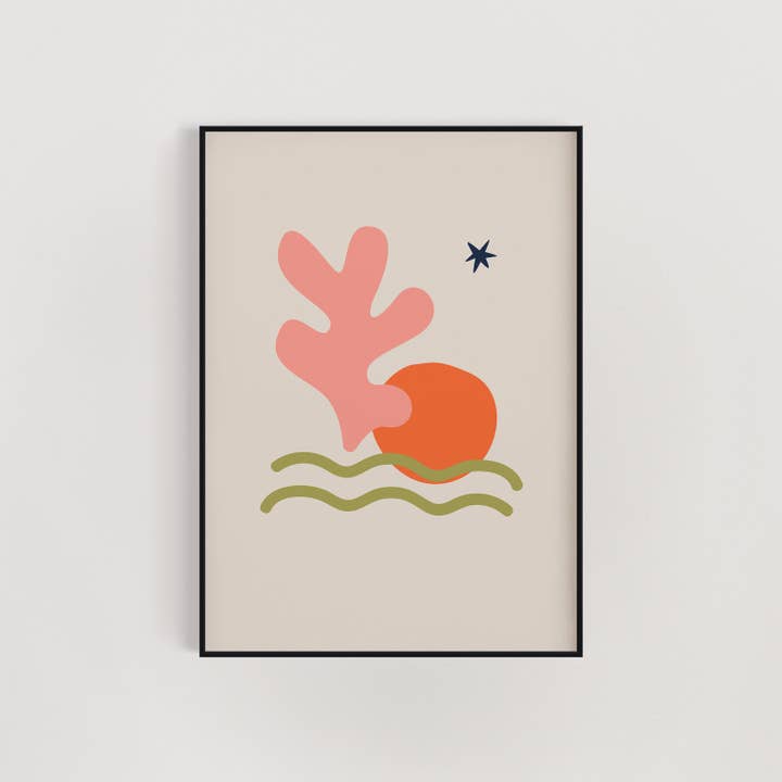 Henri Matisse Inspireret vægkunsttryk for engroshandel hos Malff Homeware