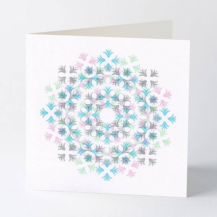 ‘Glint’ ornament letterpress Christmas card. for wholesale by Typoretum