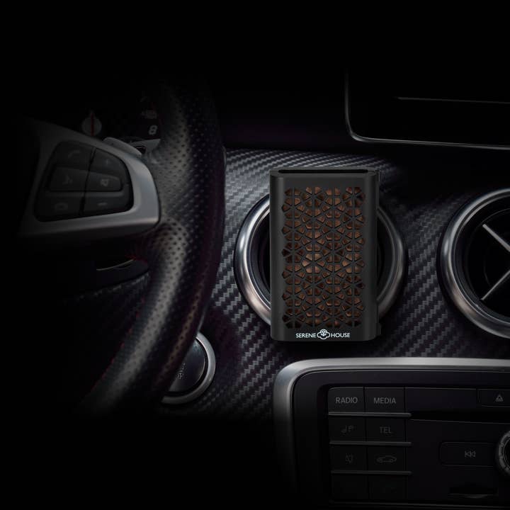 SERENE HOUSE - Vente Désodorisant pour voiture – unisexe - Puccini Black Lava Rock Clip pour grille d'aération de voiture4