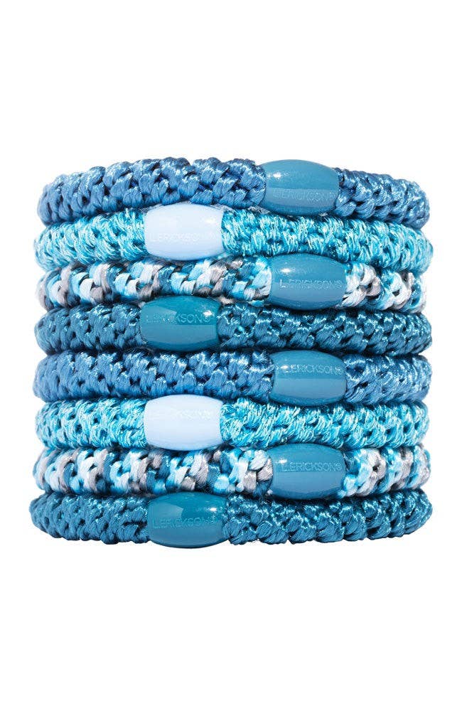 France Luxe/L. Erickson – Engroshandel Hårbånd - Dame – Grab & Go Hestehalebindere - Sæt med otte89