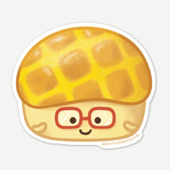 Pineapple Bun klistermärke för wholesale av Bowl Cut Paper Goods