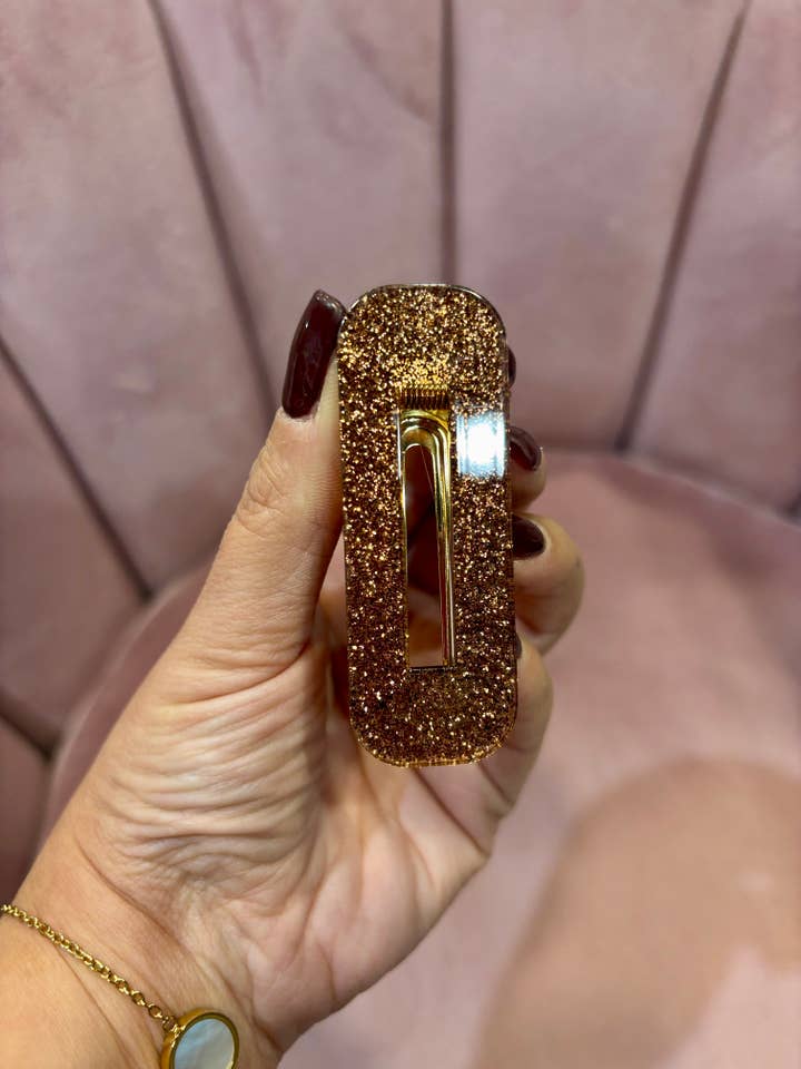 BASIC COLLECTION - Barrette rectangle BROWN pour la vente par JATOBA DESIGN