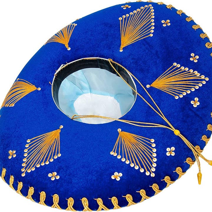 FESTMEX - Vendita all'ingrosso Costume di carnevale - Unisex - Autentico cappello messicano sombrero Mariachi Charro, cappello messicano premium per feste in maschera, 5 de Mayo, 16 de Septiembre