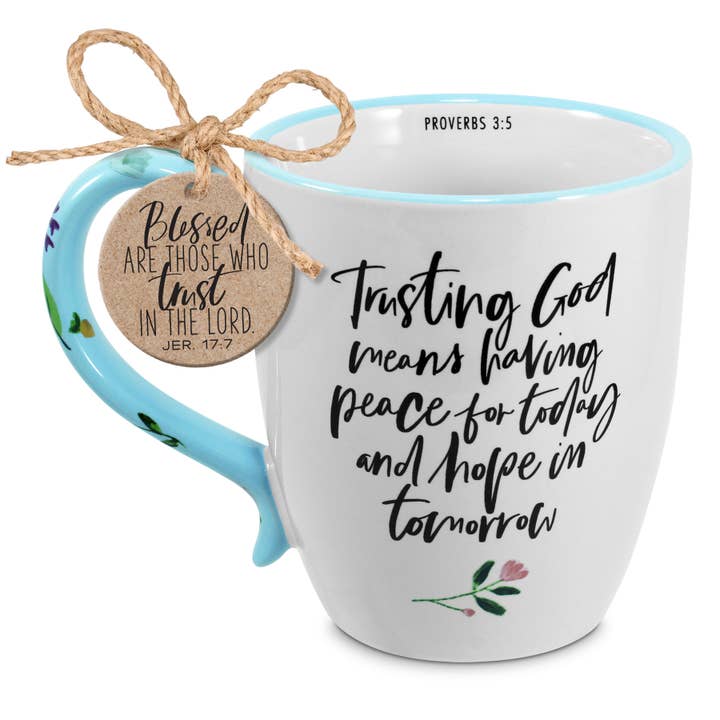 ๐ LCP Coffee Mug Trusting God Peace Hope 19 Oz for wholesale by Dicksons