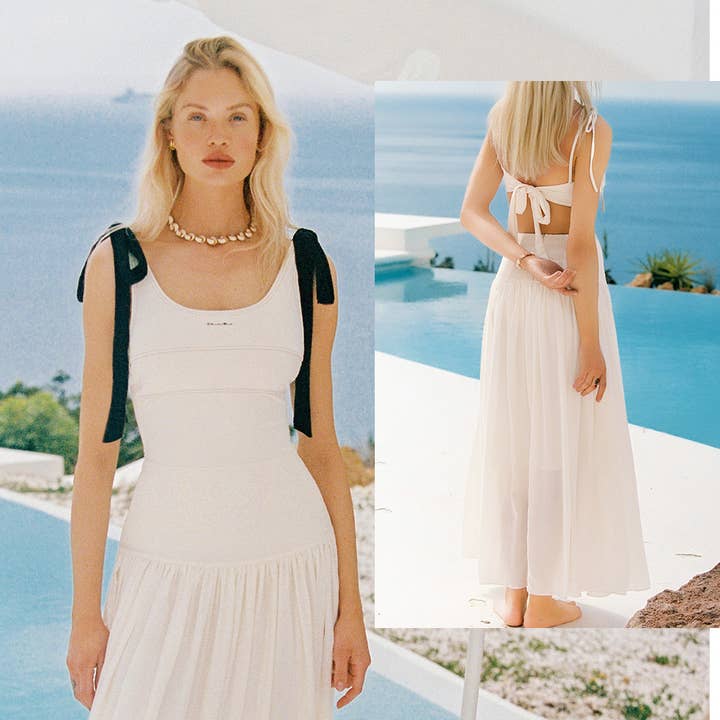CHIARA Flowy Maxi Beach Skirt for wholesale by Visual Mood