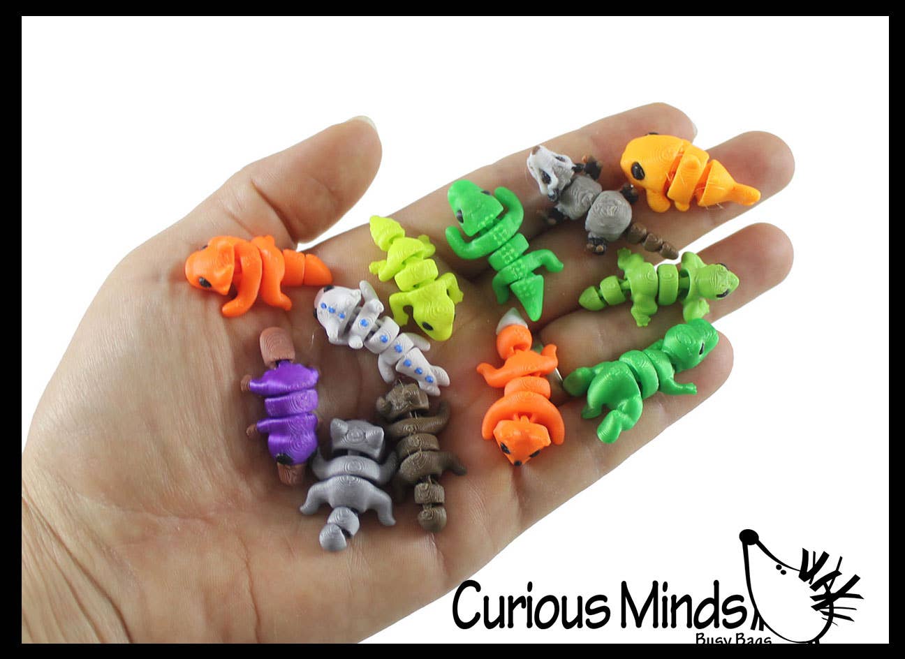 Curious Minds Toys – wholesale Fidget toy – Kids – 1 - RANDOM Tiny 3D Printed Wiggle Articulated Jointed Moving2