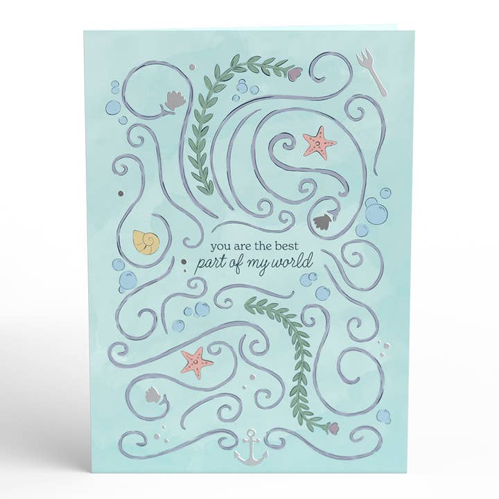 Lovepop Cards - Wholesale Love Card - Disney's The Little Mermaid Ariel & Prince Eric 5''x7'' Card