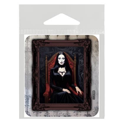 Morticia Addams framed portrait vinyl sticker
for wholesale by SJT Enterprises, Inc.